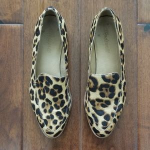 MADEWELL The "Frances" Loafer in Leopard Calf Hair - Size 7.5